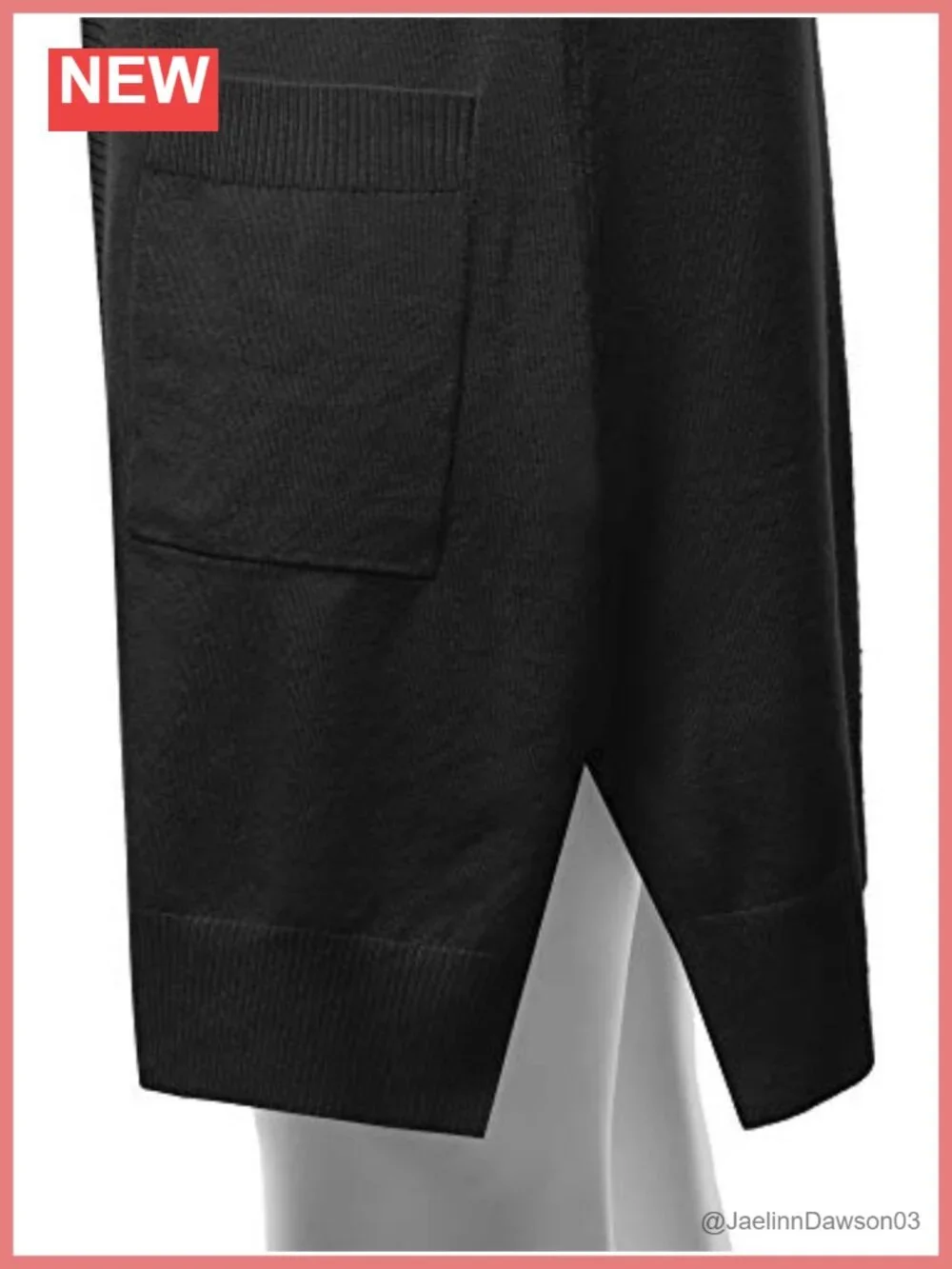 Womens Soft Stretchy Knit Longline Open Front Sweater Cardigan with Pockets